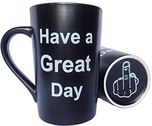 This Might be Wine Funny Christmas Gifts Coffee Mug Have a Great Day Black, 12 Oz