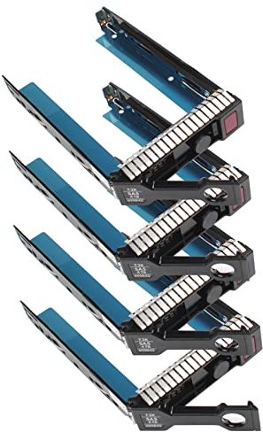 Heretom 3,5-Zoll Ersatz SAS SATA LFF HDD Tray Caddy 651314-001 651320-001 Festplattenrahmen für HP Gen8 Gen9 DL380p DL360p DL160 DL560 DL385 ML350 ML310 G8 G9 (Nicht passend für 2,5 Zoll Serie!)
