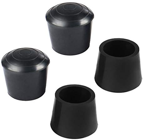 sourcing map 4pcs Leg Caps Tips 22mm 7/8 Inch Anti Slip Rubber Furniture Table Feet Cover Floor Protector Reduce Noise Prevent Scratches Black