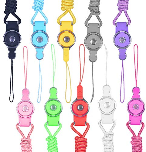 Umhängeband Schlüsselband Lanyard - WENTS 10 Farben Abnehmbare Handy Umhänge Lanyard Strap Geeignet zum Aufhängen von Mobiltelefon/Arbeitskarte/Schlüsselanhänger