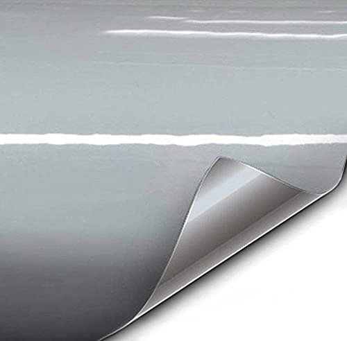 VViViD + Film vinyle de qualité supérieure (0,3 x 1,5 m, gris nardo brillant)