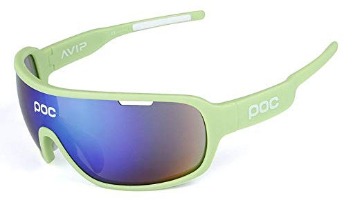 applemi Sports Cycling Glasses Polarized Sunglasses,Interchangeable lenses,UV 400 Protection,HD anti-fog Sports Sunglasses For Cycling, Fishing, Running, Driving, Golf-F