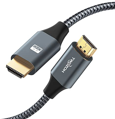 Twozoh Cable HDMI 4K 3M, Cable HDMI 2.0 de Alta Velocidad, Cable HDMI Trenzado Compatible con PS5, PS3, PS4, PC, Proyector, HDTV, Xbox