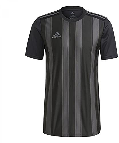 Adidas GN7625 Striped 21 JSY T-Shirt Mens Black/Team Dark Grey S