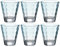LEONARDO HOME 025895 Trinkglas OPTIC 6er-Set 215 ml mint, Glas, Türkis