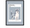 Nacnic Siberian Husky Print. Poster mit Illustrationen von Hunderassen in warmen Tönen und Kuchen. Innenausstattung. A4-Größe mit Rahmen.