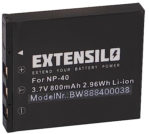 EXTENSILO 1x Batterie Compatible avec Pentax D-L18 Appareil Photo, Reflex numérique (800mAh, 3,7V, Li-ION)