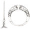 Keltische Knoten Haarklammer Groß Vintage Metall Haarspange Silber Für Frauen Und Mädchen Silberfarben