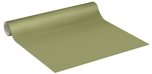 Adhesivo impermeable vinilo rollo para cocina, armario, puerta, adhesivo de pared, 60 x 200 cm, color verde oliva