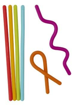 Lakeland 6 Silicone Reusable Bag Ties Fastners Twist Ties