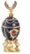 VIDECOR Saphirblaues Fabergé-Ei, Russische Schmuckschatulle, Fabergé-Ei-Schmuckkästchen, Handverziert mit Ihr, Fabergé-Box, Schmuckgeschenk für Mama, Muttertagsüberraschung
