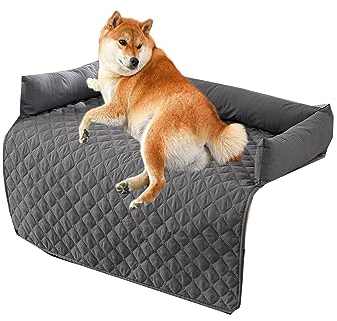 Kongdson Comfy Dogs Bed for Sofa Bed, Soft Waterproof Cat Dog Pad, Cats Dogs Cushion Sofa Couch Protector, Non-Slip Washable Pet Bed Mat (75 x 75 cm, Dark Gray)