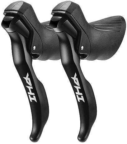 Rennrad-Schalthebel 2X7/2X8/2X9/2X10/2X11 Gang-Schalthebelbremse Rennrad vorne und hinten Schaltwerk Bremshebel mit Kabel kompatibel für Shimano (2x10s Phi: kompatibel mit R4600/5700/6700)