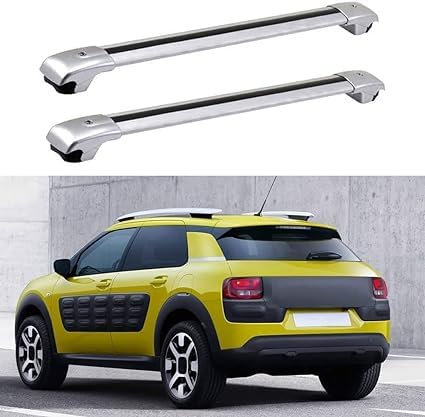 Auto Querträger Dachträger für Citroen C4 Cactus Fließheck 2015-2020, Auto Querträger Dachreling Relingträger Dachgepäckträger