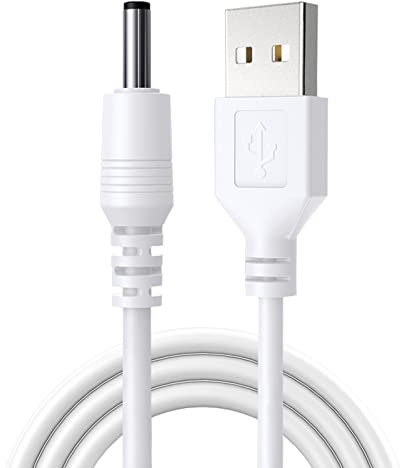 Câble d'alimentation USB vers 3,5 mm 1,35 mm 2 A pour lampe de poche USB LED