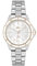 Lacoste Analog Quarzuhr für Damen Kollektion Santorini mit Silbernes Edelstahlarmband - 2001370