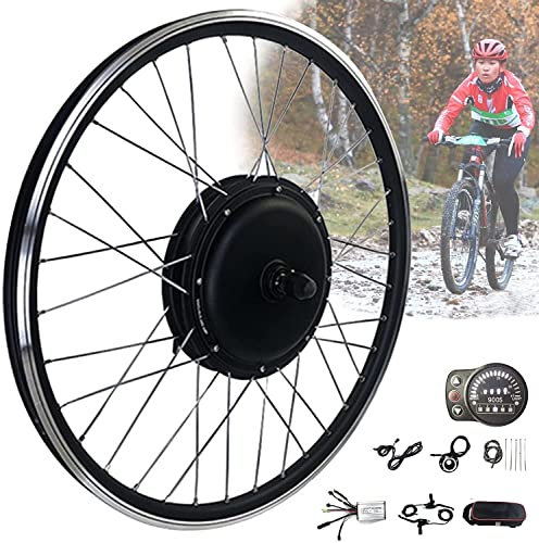 Electric Bike Conversion Kit 20 24 26 27.5 28 29 700C Front Wheel Electric Bike Conversion Kit, E-Bike Powerful Hub Motor Kit With Intelligent Controller And PAS System,Ebike Wheel Kit Cycling