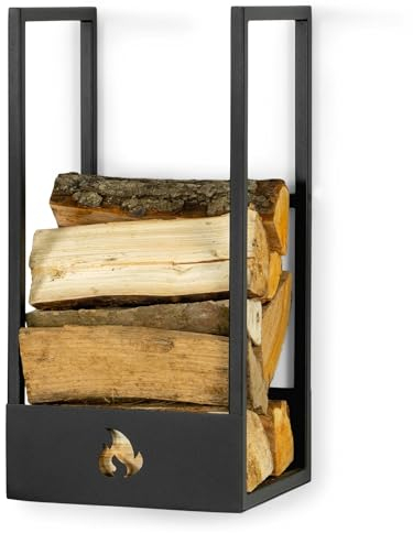 Spinder Design Kaminholzablage Lumber LOCKER Ablage für Brennholz in 3 Größen, Größe:Größe M