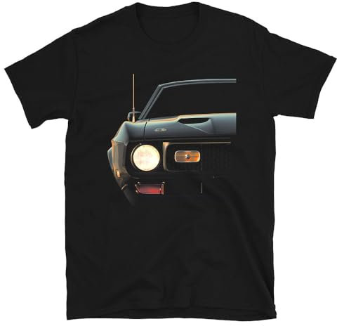 Mach 1 Performance Car Mens T Shirt V8 Drag Race Cobra Jet Vintage Muscolo GT Tee, Nero , L