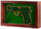 Silipull Gun Display Case with Lock Wall Mount Wooden Pistol Display Case W/ 98% UV Protection Acrylic Clear Door Gun Shadow Box Stand Rack Holder for Collection(Reddish Brown,1gun Displaycase)