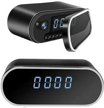 GLOBAL SECURITY Despertador Cámara Espía WiFi Video Audio Cámara