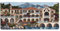 XXL Gaming Mauspad Dorf 27.6x11.8in, verlängertes Mousepad, mit Motiv Schreibtischunterlage Brücke, Erweiterter Schreibtisch Schutz, Verbessert Präzision und Geschwindigkeit Gaming Mauspads N1-432