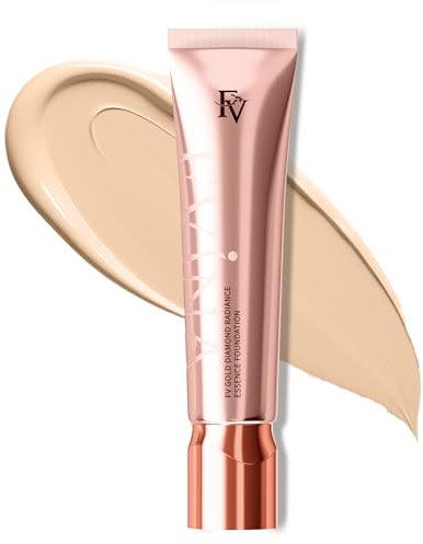 FV Matte Foundation Flüssig, Langhaltend Hohe Deckkraft, Ölkontrolle & Feuchtigkeitsspendend, Für Alle Hauttypen (Natural, 30g)