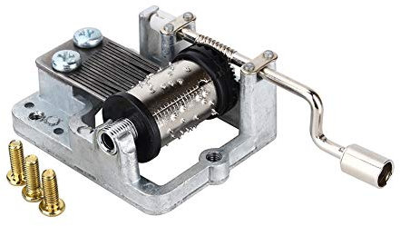 Spieluhr mit 18 Tönen, Mechanische Spieluhr aus Metall, Handkurbel, Spieluhren, Schatullen für Liebhaber, Ehefrau, Ehemann