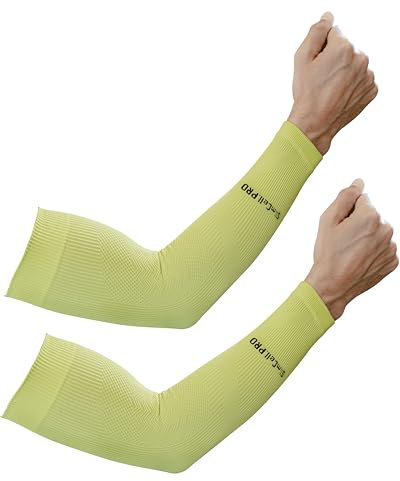 SLIMCELL Gambetti Manicotti Braccia Sportivi - Manicotti Pallavolo Anti UV UPF 50+, Fascia Braccio Padel a Compressione, Running, Tennis, Arm Sleeve Gaming, Ciclismo, Golf - Made in Italy