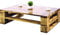 Lermowood Palettenmöbel Mp Couchtisch 120 x 80 x 40 cm Geflammt | Europaletten Indoor und Outdoor Lounge Gartenmöbel Holz Gartenmöbel Set Lounge Möbel Terrasse Balkon Loft Stil Paletten