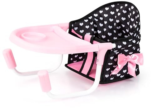 Bayer Design 65960AA Puppentischsitz, Sitz für Puppen mit intergiertem Tablett, für Puppen bis 46 cm