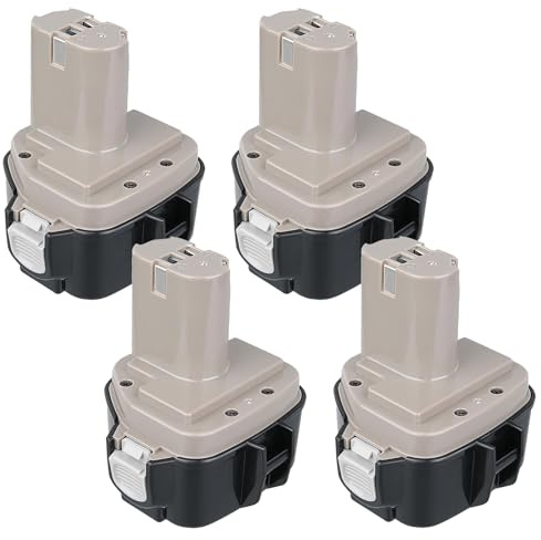 5000mAh NI-MH Ersatzakku für Makita Akku 12V 1222 PA12 1220 1222 1234 1233 1235 1235B 1235F Ersatzakku für Makita 12V Akku (4PCS 5Ah)