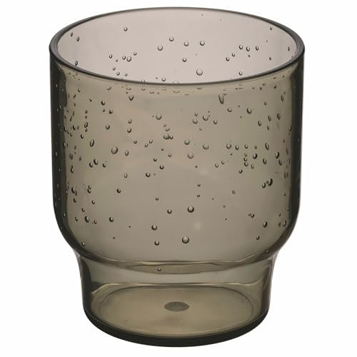 Villa d'Este Home Tivoli 1996 Set 6 vasos agua 325ml burbujas verde oliva, plástico MS, Cedro Pedro, Unico