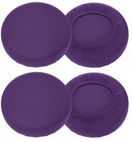 sourcing map 4 x Hockerbezüge, 40,6 - 45,7 cm, für Barhocker, Violett