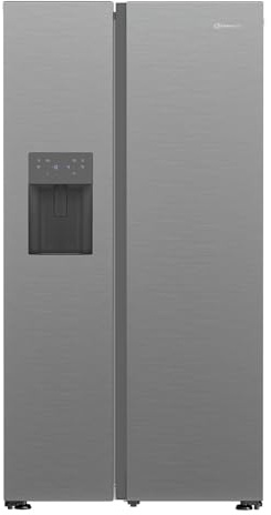 Bauknecht SBS IW D90 PEARL Side by Side Kühl-Gefrierkombination/Inverter Kompressor/Wasser- und Eiswürfelspender/FreshShield/ElegantFit/Dual Cool Total NoFrost
