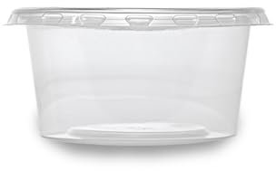 Inoverse 500 Stück Aufbewahrungsdosen, Dressingbecher mit Deckel 80 ml – Saucenbecher aus PP, Transparente Dip Dosen für To Go, Soßen Behälter, Degustationsbecher Feinkostbecher, BPA-frei