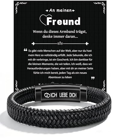 CheersLife Ich Liebe Dich Geschenke für Männer An Meinen Sohn Bruder Mann | Armband Geburtstag Valentinstag Jahrestag Abschluss Vatertags Geschenk für Freund Ehemann Sohn Bruder Enkel Neffe Papa Opa