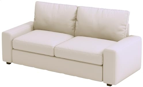 HomeTown Market Der strapazierfähige KIVIK Sofabezug kompatibel mit IKEA Kivik Sofa kompatibel. Nur Schonbezug (Polyester Beige 2 Sitze)