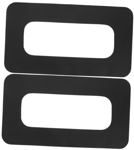 Surfboard Finnenkasten Verbindungsflicken 2 Stück 9 Zoll Pvc Schwarz | Anschlusspatch für Surfbrett, Paddelflossenkasten Patch, Stand Up Paddling Board Zubehör