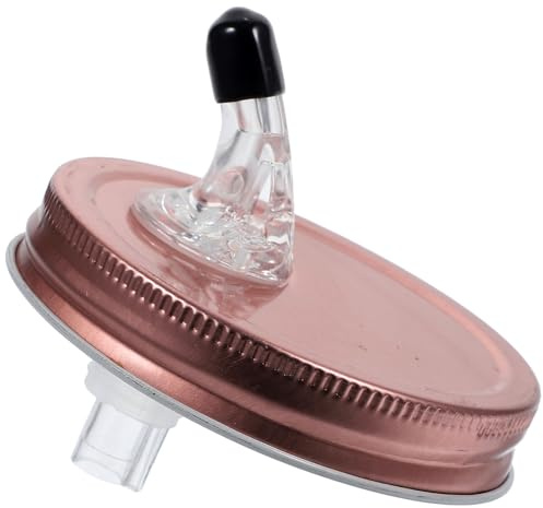 Angoily Getränkeausgießer für Einmachgläser aus Lebensmittelechtem Material 86mm Breiter Ausgießer mit Spritzschutz Praktischer Milchausgießer für Saft und Öl