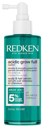Redken, Siero Spray Leggero Densificante per Capelli dall'Aspetto più Pieno e più Spesso, Con Acido Azelaico e Complesso Fortificante, Siero Volumizzante, Acidic Grow Full System, 100 ml
