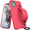 adidas Case Designed for iPhone 12 Mini 5.4, Hand Strap, Drop Tested Cases, Shockproof Raised Edges, Original Case, Pink