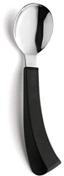 Amefa SELECT 3001 Löffel für Linkshänder mit Griffverdickung, 18/10 Edelstahl, Besteck Schwarz, Esshilfe für Senioren, Alltagshilfe Besteck, rostfrei & spülmaschinenfest