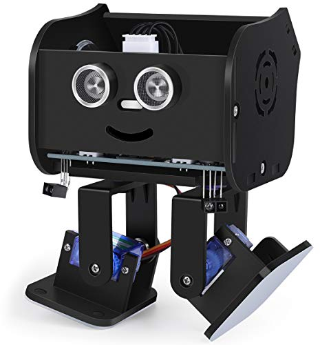 ELEGOO Roboter Penguin Bot Zweibeiniger Roboter Baukasten Kompatibel mit Arduino IDE, Mint Spielzeug mit Tutorial für Hobbybastler, STEM Toys für Kinder und Erwachsene V2.0 (Schwarz)