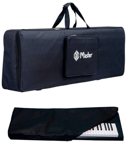GIG Master Keyboard Bag/Cover/Case for Yamaha PSR-E463, I455, I425, I400, I500 Keyboard & Casio CT-X700, CT-X870IN, CT-X8000IN, CT-X9000IN 61 Keys Keyboard with Dust Cover(Black)