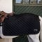 Ausreitdecke Quadrat schwarz 160 gram medium