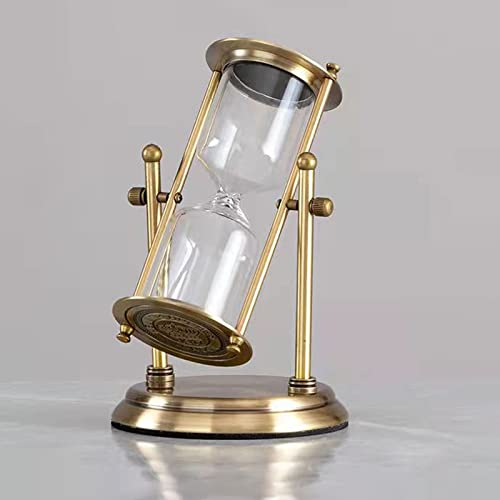 Brogtorl Sablier de Bouteille Vide Rétro Sablier Vide Cadre Métal DIY Horloge Sandglass Sable Changeable Jouet Décor Maison - Or,Minuteur Sablier des Cadeaux Souvenirs créatifs Uniques