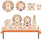 ZOOMPIL Bohème Set de vaisselle jetable Assiettes, arc en ciel vaisselle carton, avec Assiettes, Tasses, Serviettes, Paille, Nappes pour Les Fêtes, Mariages, Anniversaire, Baby Shower, 8 Invités