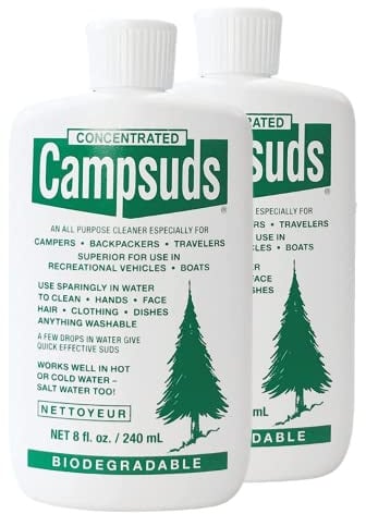 Sierra Dawn Outdoor-Seife – Premium biologisch abbaubar Camping & Rucksackreisen Essential – Allzweck-Naturseife für Geschirr, Kleidung und Körperpflege – von Outdoor-Enthusiasten vertrauen, 237 ml, 2