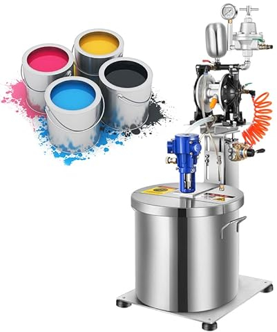 Mélangeur pneumatique de peinture, mélangeur de support d'agrafe de baril de réservoir d'acier inoxydable, agitateur d'air, mélange de plâtre/peinture/mortier/colle, homogénéisation, dispersion et ému